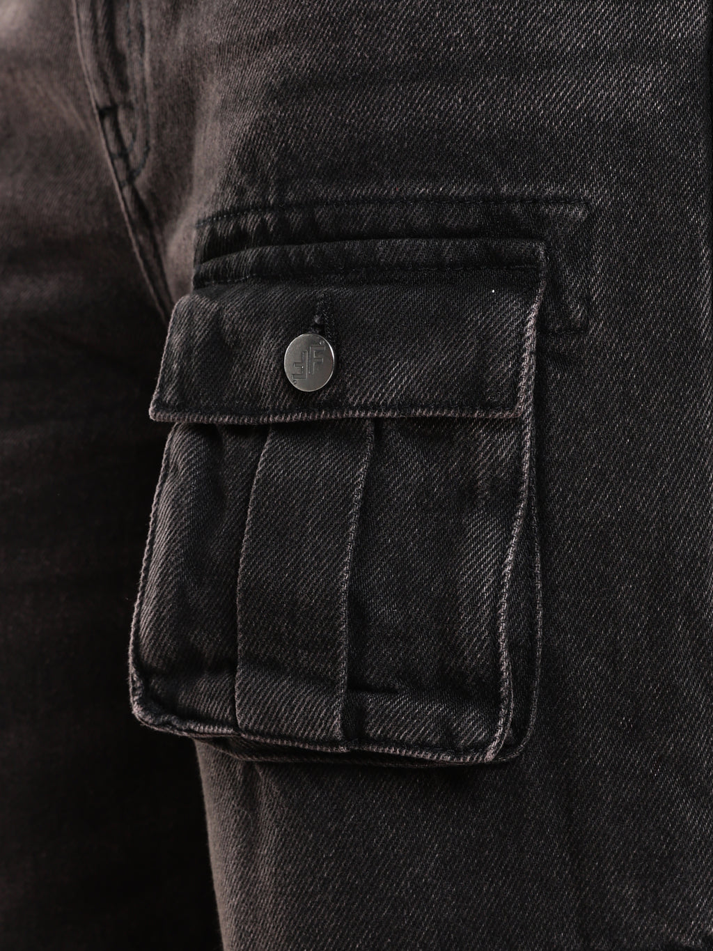 Black Wash Cargo Jeans