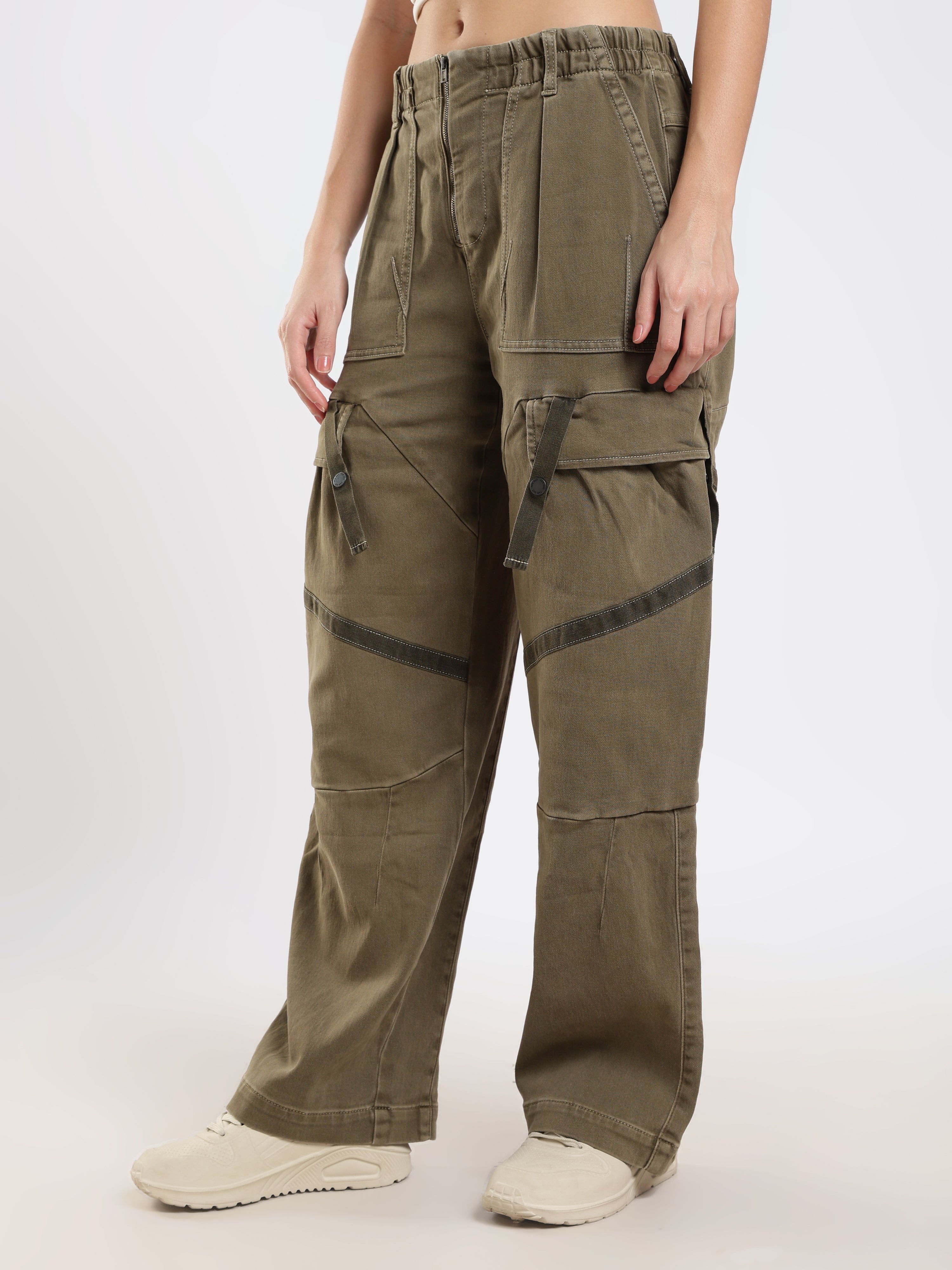 Olive Utility Cargo Pants