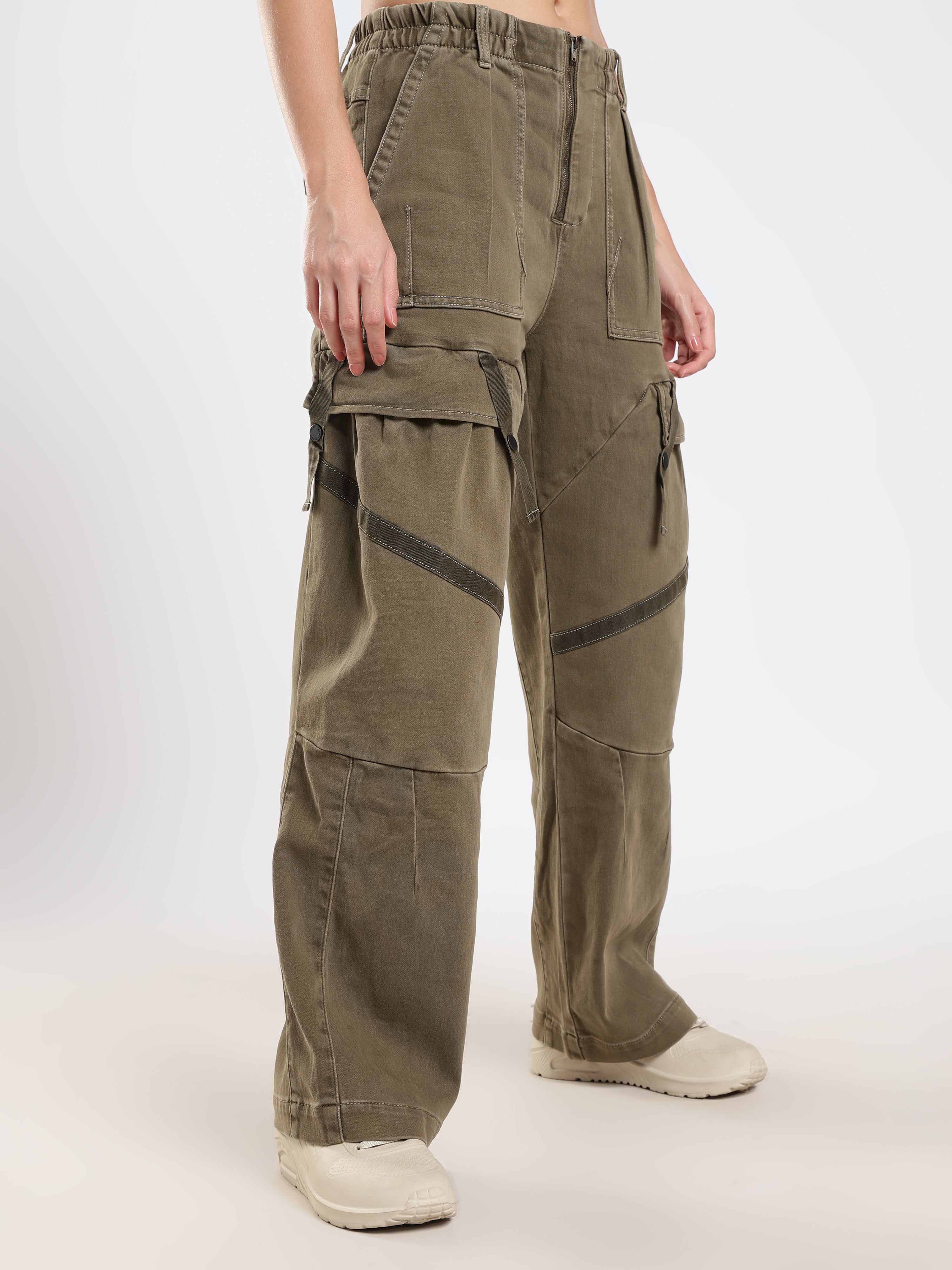 Olive Utility Cargo Pants