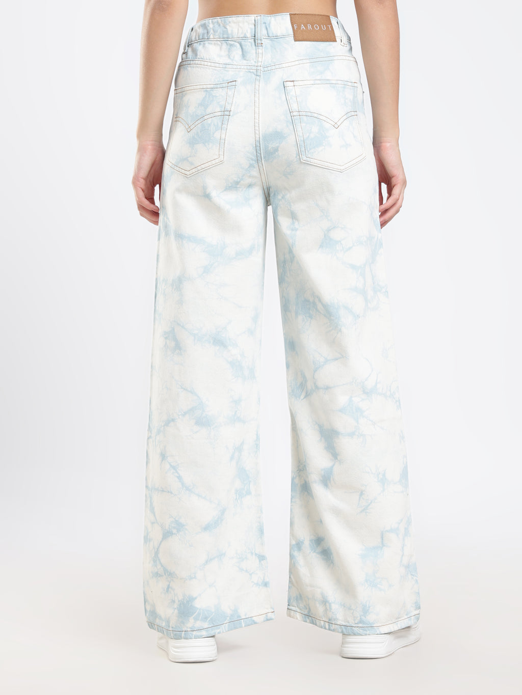 Marbled Wash Denim Jeans