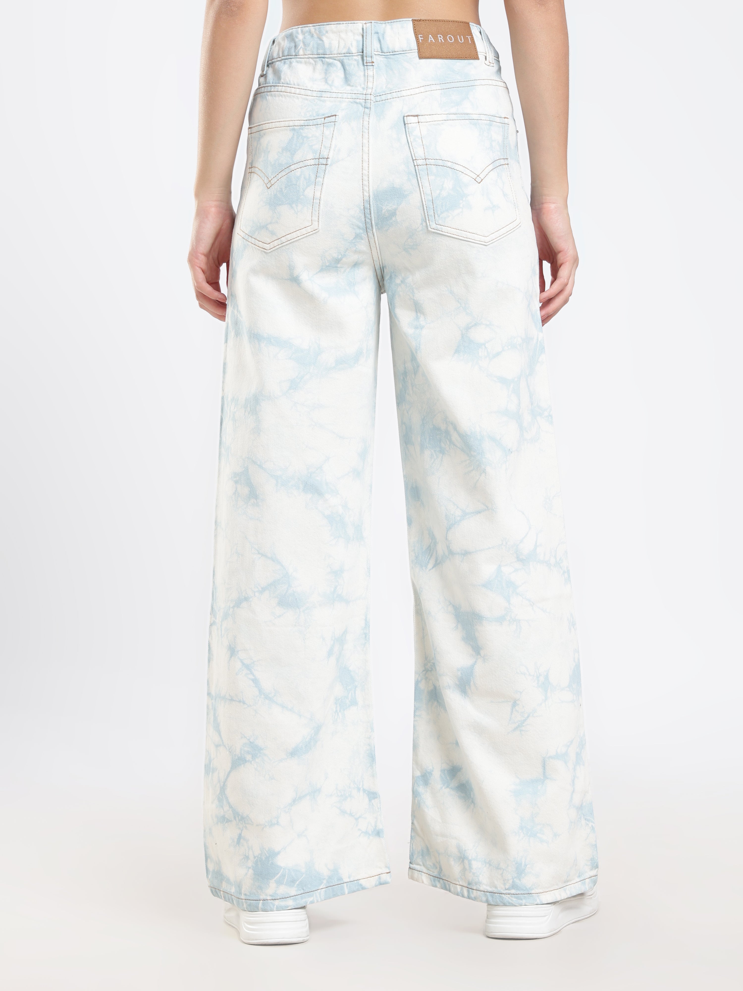 Marbled Wash Denim Jeans