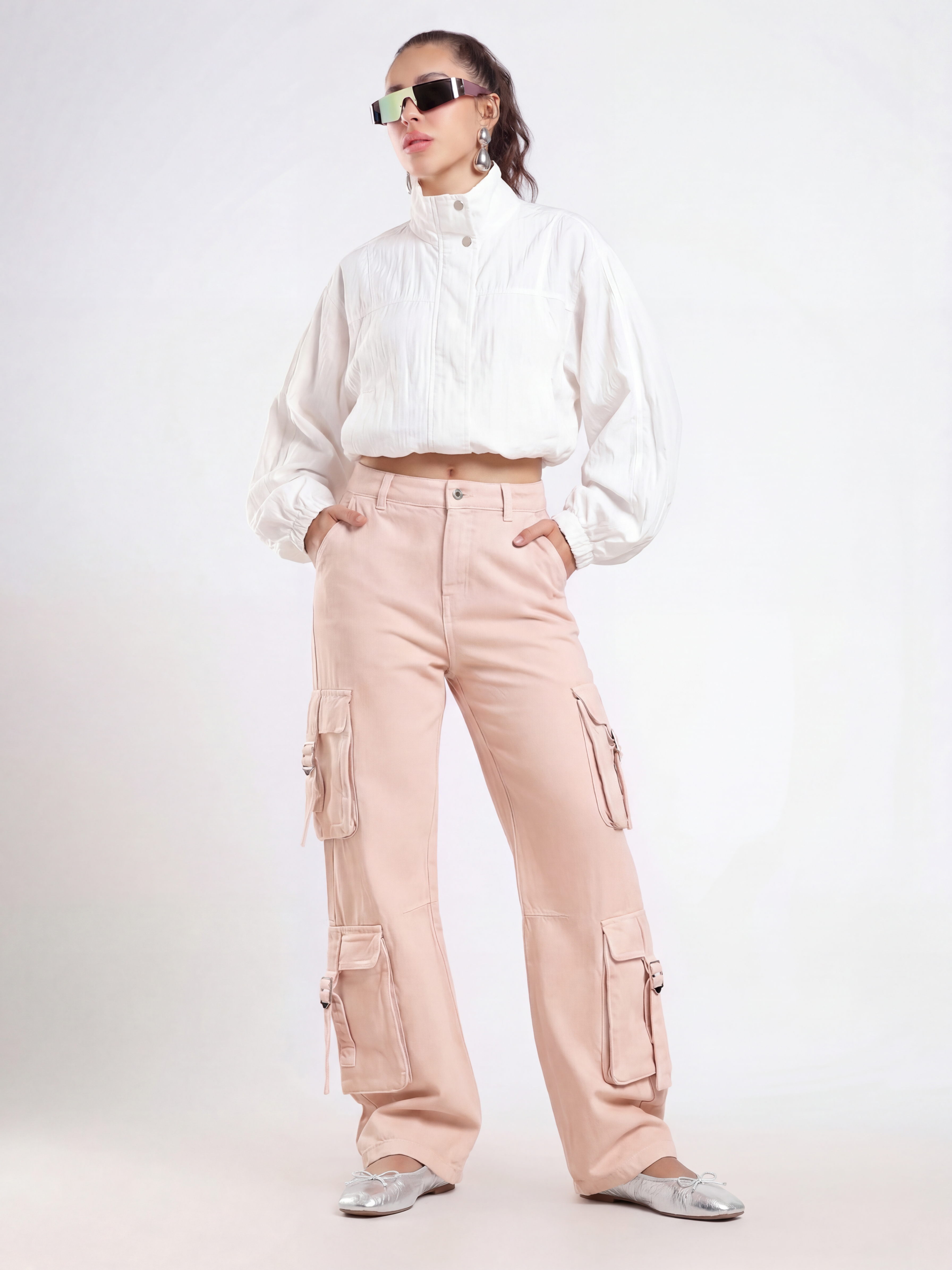 Blush Cargo Pants